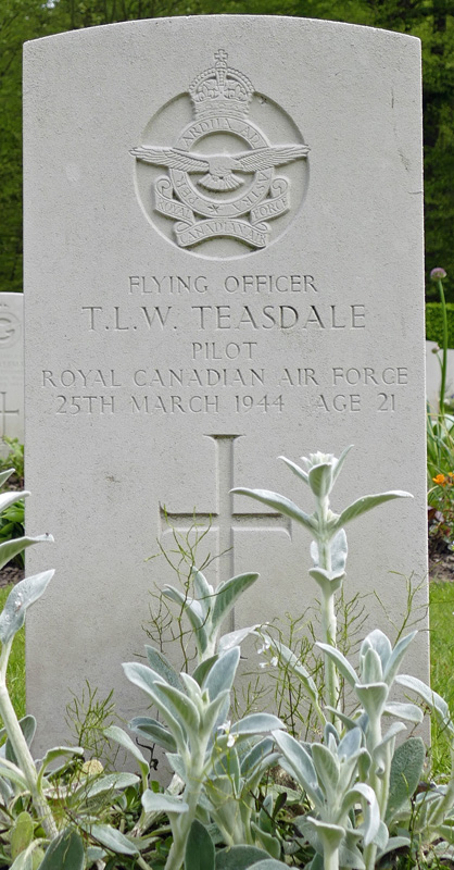 F/O Thomas Leo Whigham Teasdale<br/><br /><br />died March 25th, 1944